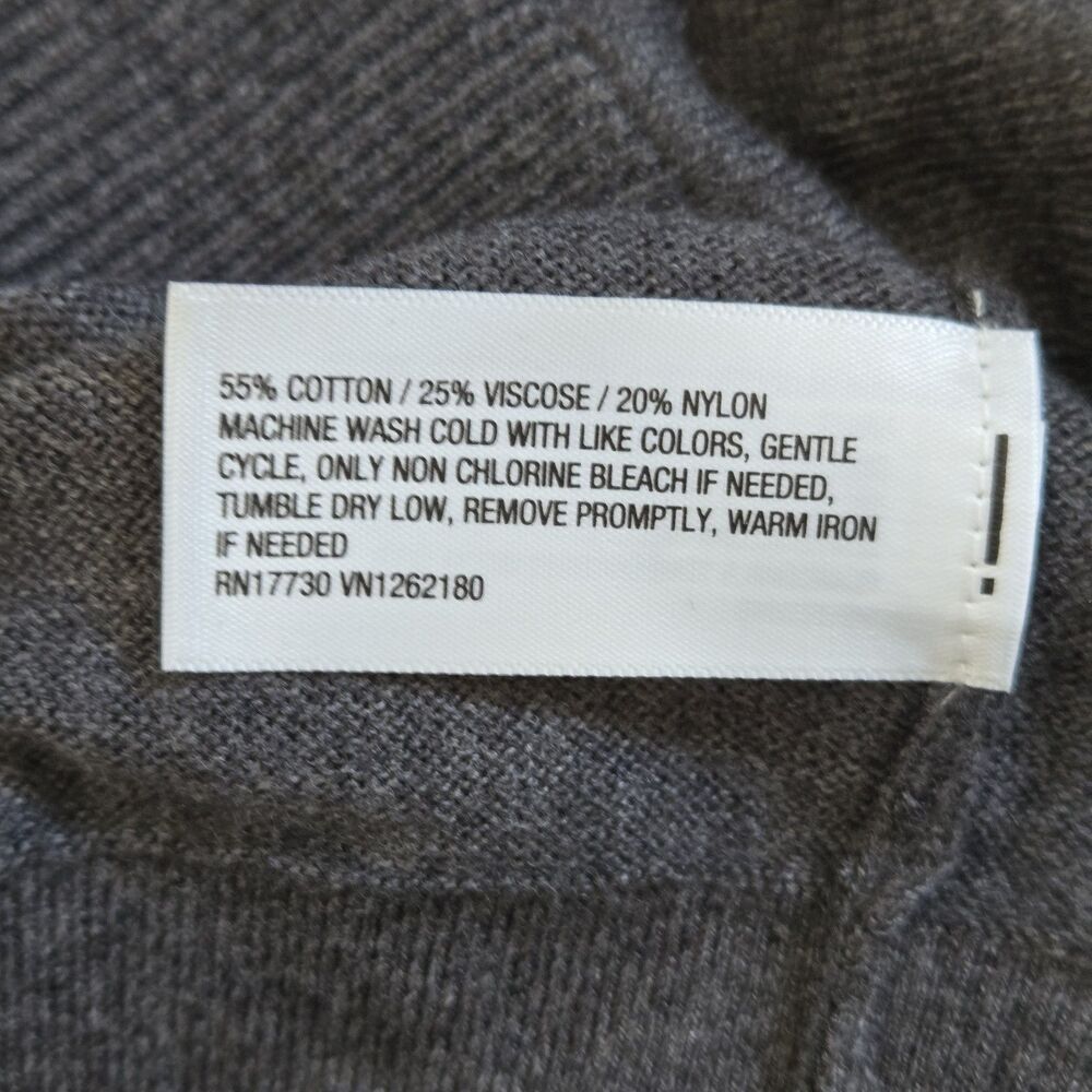 Goodfellow & Co Gray Knit Button Cardigan Sweater Short Sleeve Collared S NWT - Picture 9 of 9